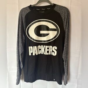 Fanatics Pro Line Green Bay Packer Football Long Sleeve Shirt - Size M